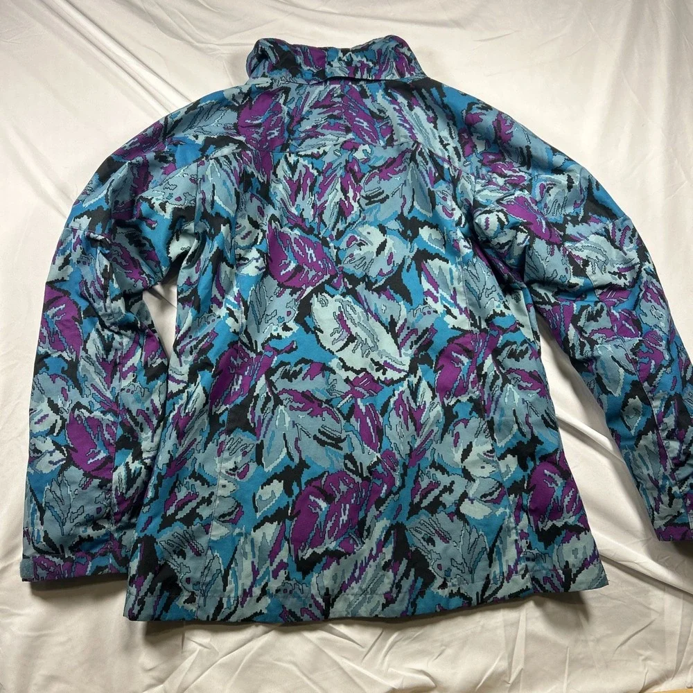 Columbia Jacket Girls size XL 18/20 Purple Floral Camo Omni-Tech Interchange